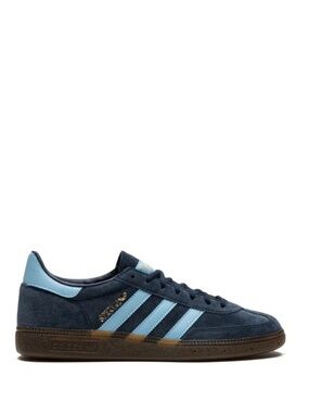 adidas Handball Spezial Sneakers in Navy with Light Blue Stripes
